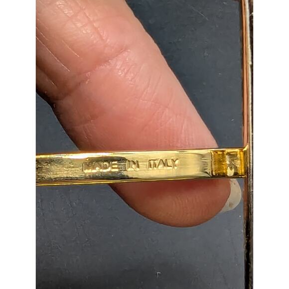 Rare Vtg ESCADA x MCM Leather Belt Gold Bow Dangle Made in Western Germany 36 main image 6